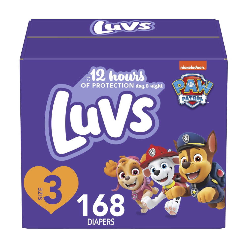 Luvs Paw Patrol Edition Diapers (Choose Your Size & Count)