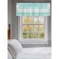 thumbnail image 3 of Turquoise Ocean Curtain Valances for Windows, Summer Beach Coastal Horizon Scenery Kitchen Valance Window Treatment, Light Filtering Block Curtains for Bathroom/Bedroom/Living Room 42'' x 12'', 3 of 9