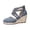 Sky Blue, variant on Twisted Rope Platform Wedge Sandals for Women, Closed Toe Hollow Out Fashion Comfortable Walking Shoes with Adjustable Buckle Strap, Multiple Colors Available, Wide Width