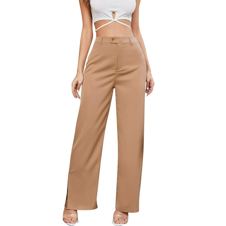 JDEFEG Pant Suits for Women Casual High Waisted Pants for Women