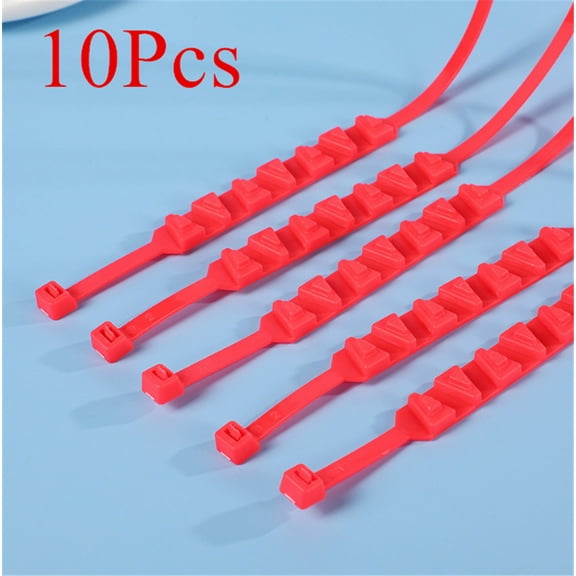 10pcs 54cm Anti-Skid Snow Chain Non-slip Cable Ties For Motorcycles Bicycles Wheels Tires