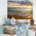 thumbnail image 3 of Designart 'Bright Cloudy Sunset in Calm Ocean ' Seashore Canvas Art Print, 3 of 3