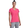 thumbnail image 1 of Camiseta Under Armour Tech con cuello en V y manga corta para mujer, 1 of 3