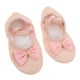 thumbnail image 3 of 1 par de zapatillas de ballet para niñas, suaves y con suela dividida, para practicar ballet, para niños pequeños y niñas, cómodas para clases y presentaciones, 3 of 7