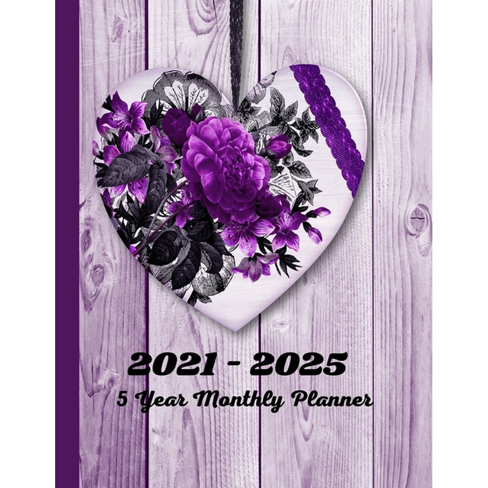 5 year monthly planner 2021 2025 monthly planner and calendar 5 year