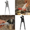 thumbnail image 2 of QUSENLON Aluminum Alloy Hot Bowl Pot Clip Pan Grippers Hot Plate Holder Pot Holder Lifter Clip Clamps for Outdoor Cooking Picnics, 2 of 10