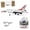 3 Battery, variant on RC Planes for Adults F-16 Thunderbird Miniature Realistic RC Jet Aircraft with 30mm EDF and Gyro Stabilization, Remote Control Airplane for Beginners, Kit Version (Brushed Motor)