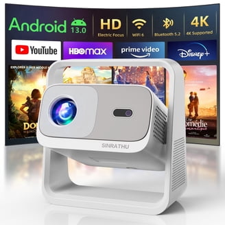 Emotn H1 Mini Projector, Native 1080P, 250 ANSI Lumen, Android 9.0