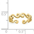 thumbnail image 2 of Primal Gold 14 Karat Yellow Gold Swirl Toe Ring, 2 of 7