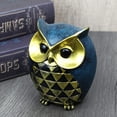 thumbnail image 3 of Dormitorio Estatua animal Mini Resina Escultura Estatuilla Nightstand Decoración de vacaciones Decoración de vacaciones Regalo de cumpleaños Suministros de casa Azul Inevent HA011197-01B, 3 of 7