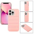 thumbnail image 1 of For Iphone 12 / 12 Pro Thick Down Jacket Soft Pu Phone Case(pink), 1 of 5