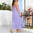 thumbnail image 5 of Aboser Womens Plaid Gingham Nightgowns Trendy Pleated Front Sleepwear Loose Round Neck Nightdress Comfy Soft Sleeveless Tank Sleep Shirts with Pockets, 5 of 6