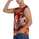 thumbnail image 3 of Balery Red Leaf Flame Fox Camisetas sin mangas para hombre, absorbe la humedad y protege contra el mal olor.-Medium, 3 of 7