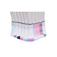 thumbnail image 6 of Athletic Works Girls Cushioned Ankle Socks, 10-Pack, Sizes S (6-10.5) - L (4-10), 6 of 6