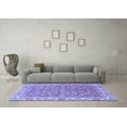thumbnail image 3 of Ahgly Company Indoor Square Abstract Blue Modern Area Rugs, 7' Square, 3 of 4