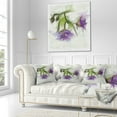 thumbnail image 3 of Designart Bunch of Blue Flowers Watercolor - Floral Throw Pillow - 16x16, 3 of 5