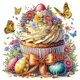 thumbnail image 1 of Kit Con Forma Especial Parcial DIY 5D Pastel Pascua 30x30cm Ygjytge, 1 of 9