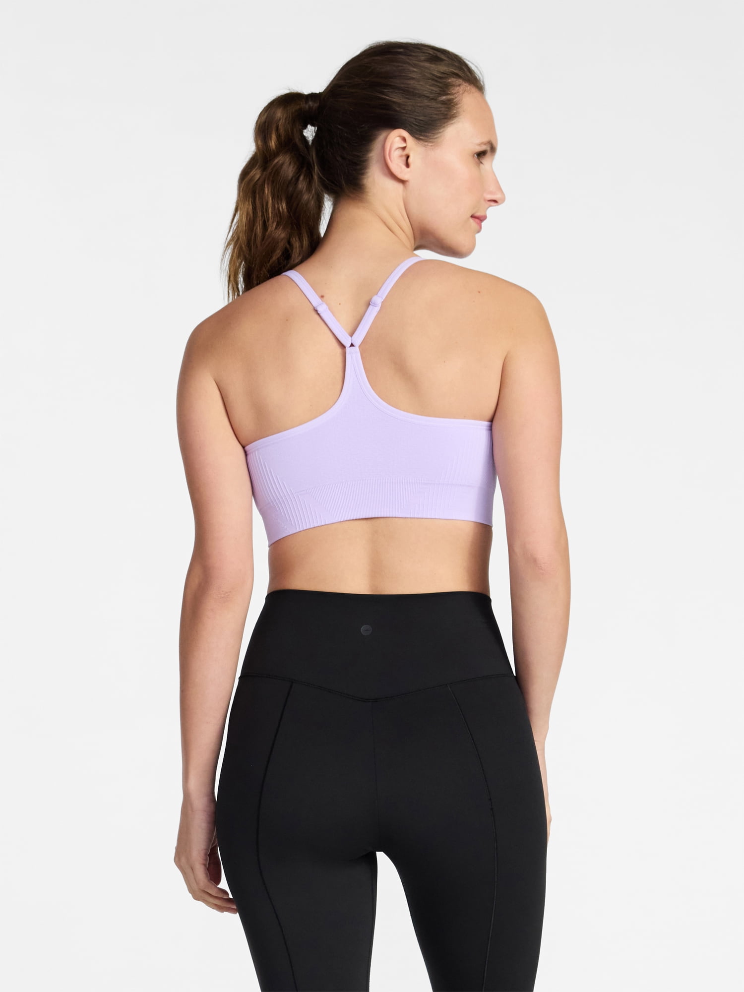 Avia Women's Low Support Seamless Textured Cami Sports Bra, Sizes XS-XXXL