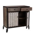 thumbnail image 3 of Steve Silver Garrett en Détresse Caramel Accent Armoire avec Roulettes, 3 of 6