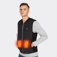 thumbnail image 3 of Men's Heated Vest Winter Warm Heated Vest Heated Jacket Lightweight USB Electric Warm Clothes Suitable for Outdoor Running Cycling Driving (Battery Not Included), 3 of 8
