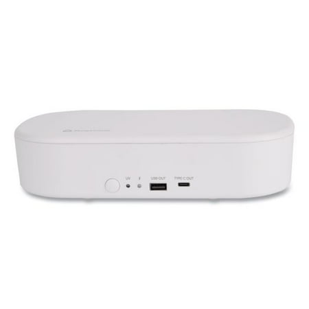 Vivitar PureMobile Wireless Charger and Sanitizer, USB-B, USB-C Ports, White (VPUR1010)