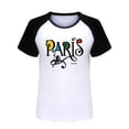 thumbnail image 4 of Toddler Girls Summer Tops Tees Casual Color Block Games Printed Raglan Short Sleeved T Shirt Daily Spring Shirts For Kid 3-4 T, 4 of 4