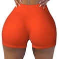 thumbnail image 2 of Lsque Orange Pattern High Waisted Biker Shorts for Women-Tummy Control Fitness Athletic Workout Running Yoga Gym Shorts,Moisture-Wicking-Small, 2 of 9
