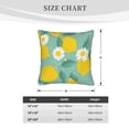 thumbnail image 4 of Bingfone Lemons Chamomile Flowers And Leaves Linen Throw Pillow Covers Cushion Case Pocket Button Vintage Farmhouse Pillowcase for Sofa Couch Bed 18"x18", 4 of 9