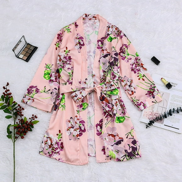 zanvin Sleepwear Satin Silk Pajamas Women Nightdress Lingerie Robes Underwear Sleepwear