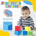 thumbnail image 3 of Natonhi 36pcs Foam Pit Cubes Blocks 3.94 Inch Colorful Flame Retardant Educational Autistic Building Blocks for Trampoline Arenas, Gymnastics, Parkour Courses Skateboard Parks Playground, 3 of 7