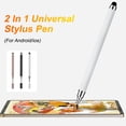 thumbnail image 3 of Stylet Universel 2 en 1 pour iOS Android, Stylo Tactile, Crayon Capacitif pour iPad Samsung Xiaomi Tablette Téléphone Intelligent Vert, 3 of 6