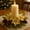 A1685 SSZMDLB under $5, variant on SSZMDLB under $5 Gold Christmas Candle Ring, Candle Holder Garland, Table Centerpiece for Dining Table, Coffee Table, Holiday Decor, Seasonal Display