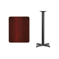 thumbnail image 4 of Flash Furniture 24'' x 30'' Rectangular Mahogany Laminate Table Top with 22'' x 22'' Bar Height Table Base, 4 of 4