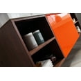 thumbnail image 5 of Manarola 60" Red Amber with Thick Quartz Wall Mount Bathroom Vanity, Open Shelf, 5 of 11