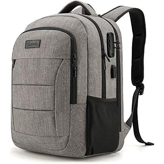 Travel Laptop Backpack Water Resistant Anti-Theft Bag with USB Charging Port and Lock 17.3 Inch Computer Business