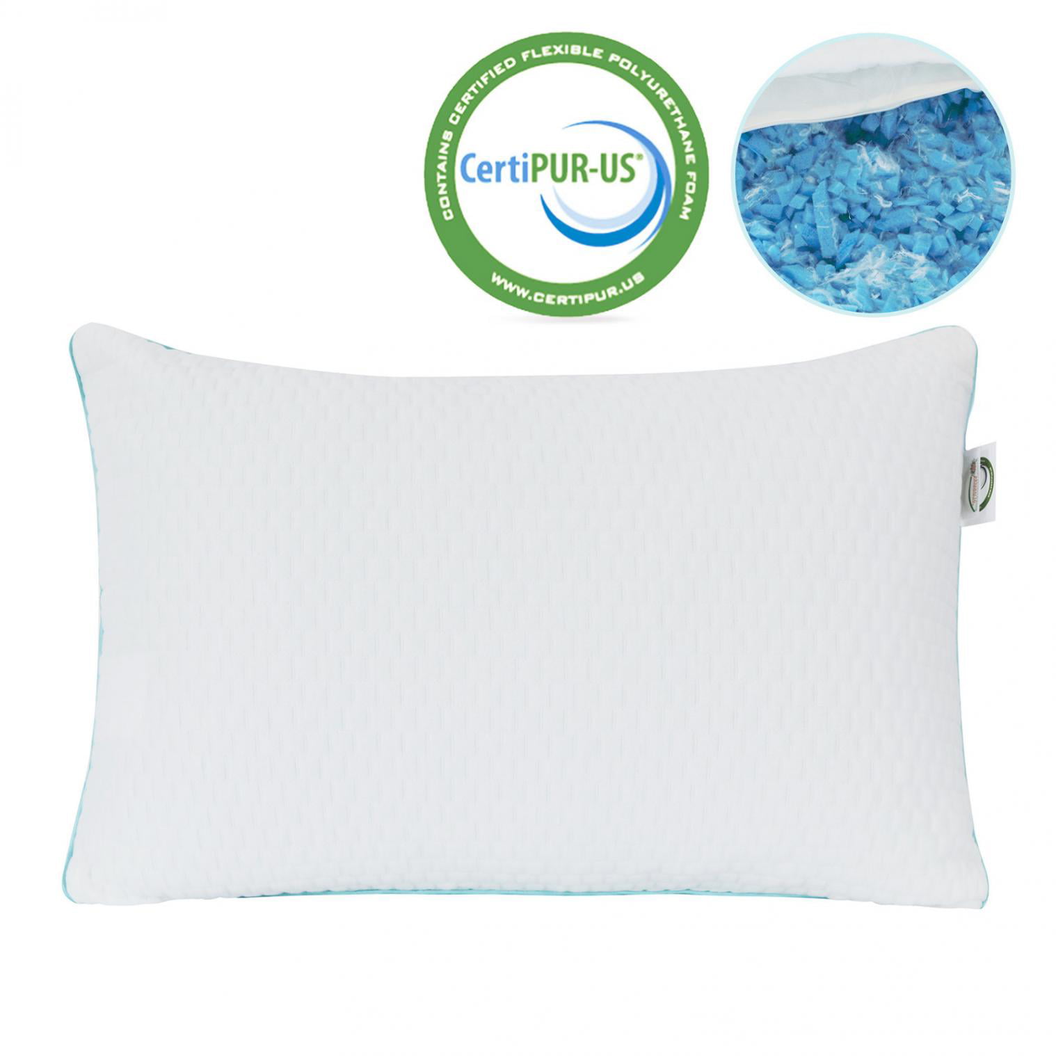 NOFFA Memory Foam Pillow with Washable Pillow Case 17" x 25" 