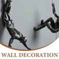 thumbnail image 5 of LEORX Wall Sculptures Wall Decoration Man Statue Silver Resin Artistic Touch 1Pack, 5 of 6