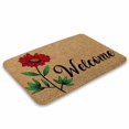 thumbnail image 3 of Floral doormat, Spring Decor, Welcome Mat, Housewarming Gift,Unique Birthday Present, Closing Gift,Home Decor, Welcome Mat,Indoor Doormat,Front Back Door Mat 17”x30”, 3 of 7