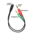 thumbnail image 4 of 3.5mm 2 Male Plug to 1 Female Jack Audio Mic Headset Splitter Adapter Cable, 4 of 8