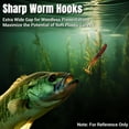 thumbnail image 6 of 110Pcs Soft Bait Fishing Hooks EWG Offset Strong Texas Rig Bass Worm Fish Hooks Saltwater Freshwater, 6 of 7