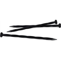 EasyFlex 1989N-24C Spiral Landscape Edging Anchoring Spikes, 24 Count, Black