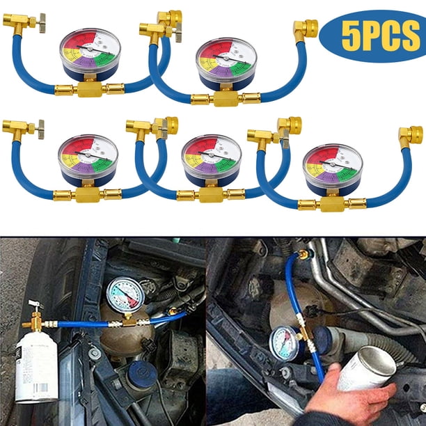Enfriador Gas para Aire Acondicionado R134A Con Manguera Carga Refrigerante Con Indicador Medición