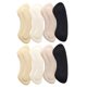 thumbnail image 1 of 4 pares de almohadillas de silicona para tacones altos 2 en 1, antidesgaste, de media talla, 1 of 5