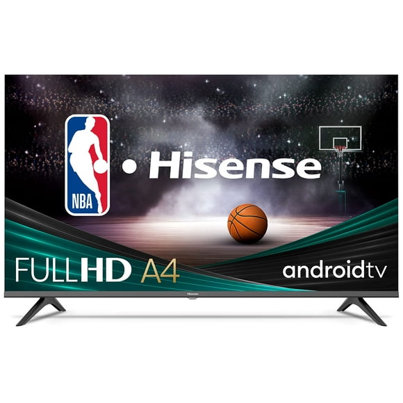 Hisense Série A4 32 Pouces FHD 1080p Smart Android TV avec DTS Virtual X, Modes Jeu & Sport, Chromecast Intégré, Compatibilité Alexa (32A4FH, Modèle 2022), Noir