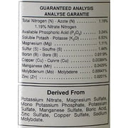 Technaflora TFBCGR1L B.C. Grow Hydroponic Garden Nutrients Fertilizer, 1 L
