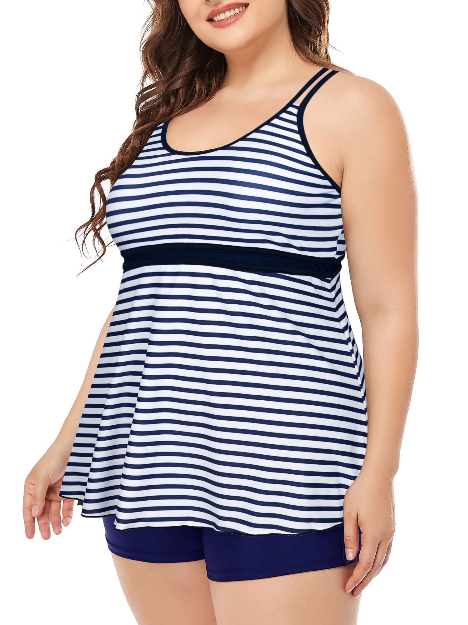 Long Torso Tankini Swimsuits 