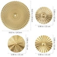 thumbnail image 2 of Houderco 4Pcs Metal Disc Wall Art Golden Irregular Circle Modern Style Home Office Decor 9.6X9.6X0.08in, 2 of 8