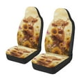 thumbnail image 4 of Pzuqiu Highland Cow Car Seat Cover Easy to Install Anti-Slip Car Seats Covers Front Seats Only Warm Soft Auto Seat Protector Interior Accessories Universal Fit Cars Sedan SUV, 4 of 7