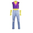 thumbnail image 2 of ZTACE POP Singer Stars Costume - Mystery Sajia Purple Top Vest Pants Full Set， Boys Dress up Costumes, Halloween Fancy Dress up - Pink, 1650, 2 of 5