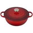 thumbnail image 1 of Horno holandés Le Creuset Signature de hierro fundido de 7,5 cuartos de galón, color cereza, 1 of 5